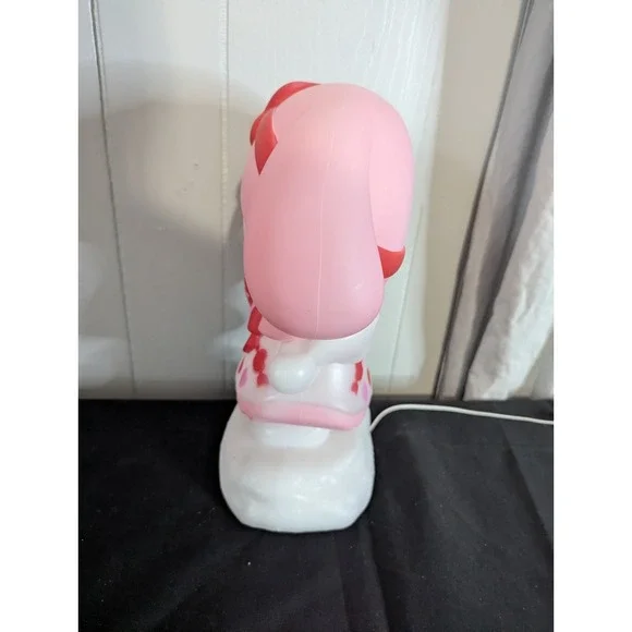 Hello Kitty Melody Sanrio Happy Valentines Day light up blow mold style lamp dec - Picture 2 of 7